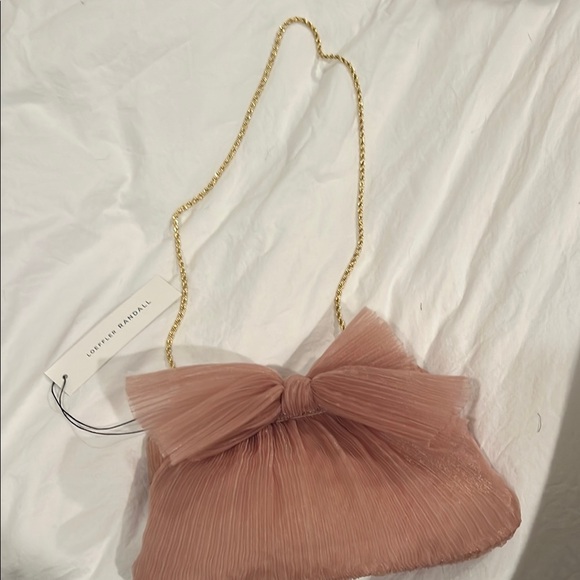Loeffler Randall Pink Pleated Clutch - Picture 4 of 5